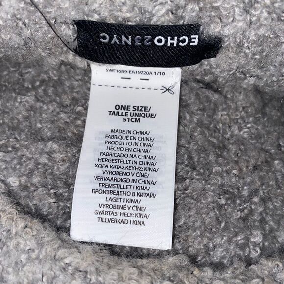 Echo 23 Silver Boucle Gibson Girl Hat NWT - Picture 6 of 7